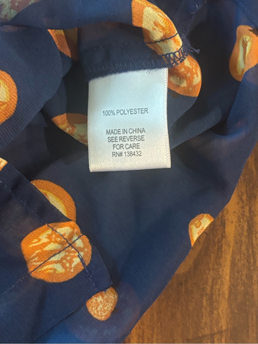ModCloth Blue Pumpkin Halloween Blouse - Picture 3 of 6
